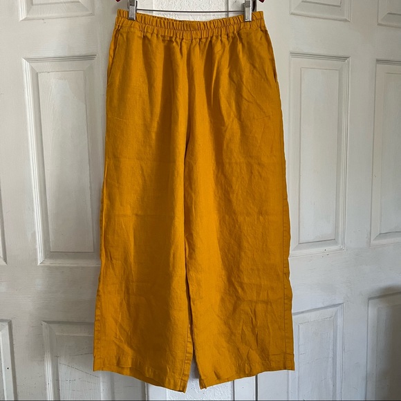 Amour Vert Salice Linen Pants Size XL - Picture 3 of 9